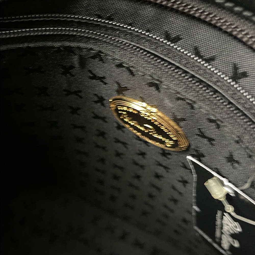 Paloma Picasso Blk Leather Handbag w/Gold Accent & free surprise with purchase! - Picture 5 of 6